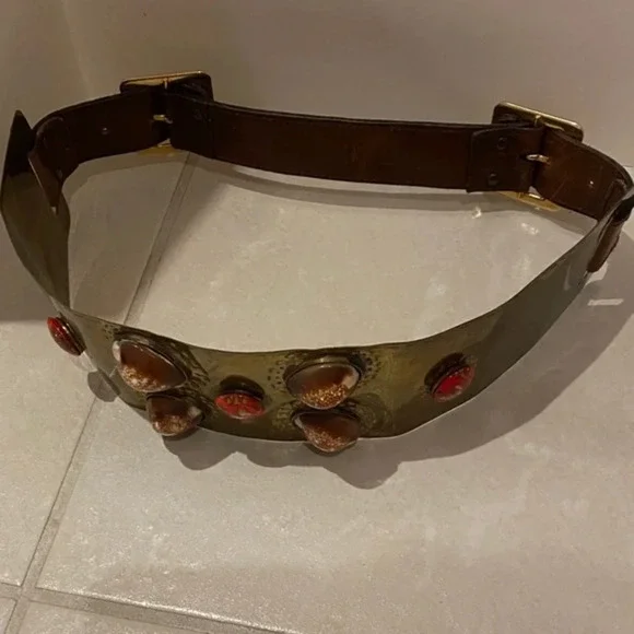 Vintage Metal and Stone Belt​